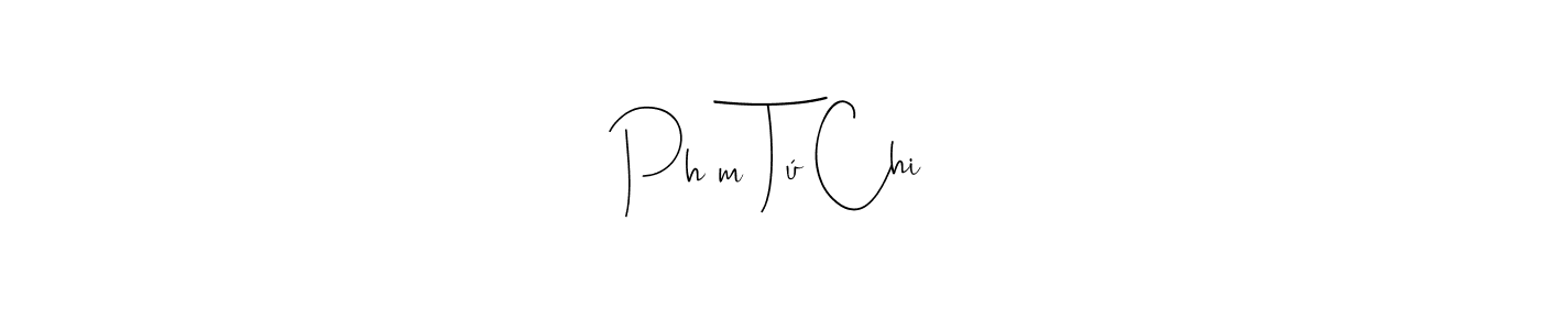 This is the best signature style for the Phạm Tú Chi name. Also you like these signature font (Andilay-7BmLP). Mix name signature. Phạm Tú Chi signature style 4 images and pictures png