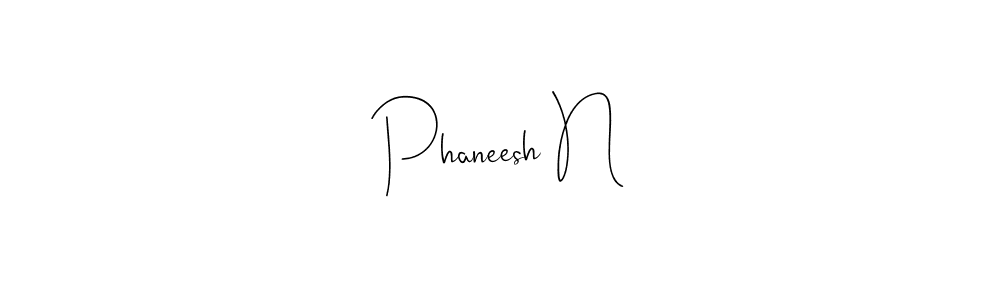 Use a signature maker to create a handwritten signature online. With this signature software, you can design (Andilay-7BmLP) your own signature for name Phaneesh N. Phaneesh N signature style 4 images and pictures png