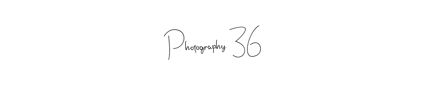 How to make Photography 36 signature? Andilay-7BmLP is a professional autograph style. Create handwritten signature for Photography 36 name. Photography 36 signature style 4 images and pictures png