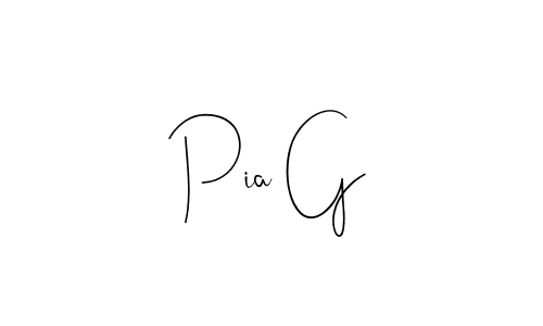 Also we have Pia G name is the best signature style. Create professional handwritten signature collection using Andilay-7BmLP autograph style. Pia G signature style 4 images and pictures png