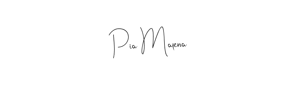 Design your own signature with our free online signature maker. With this signature software, you can create a handwritten (Andilay-7BmLP) signature for name Pia Malena. Pia Malena signature style 4 images and pictures png