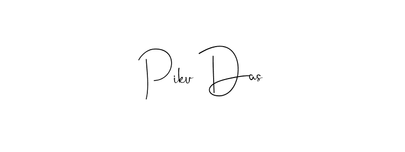 Make a beautiful signature design for name Piku Das. With this signature (Andilay-7BmLP) style, you can create a handwritten signature for free. Piku Das signature style 4 images and pictures png