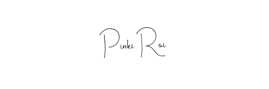 Design your own signature with our free online signature maker. With this signature software, you can create a handwritten (Andilay-7BmLP) signature for name Pinki Rai. Pinki Rai signature style 4 images and pictures png