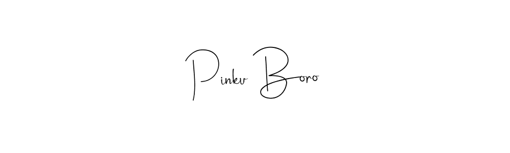 Also we have Pinku Boro name is the best signature style. Create professional handwritten signature collection using Andilay-7BmLP autograph style. Pinku Boro signature style 4 images and pictures png