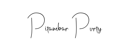 Looking for an artistic signature for Pitambar Purty? The Andilay-7BmLP calligraphy style gives a sophisticated flow suitable for business cards and emails. Pitambar Purty signature style 4 images and pictures png