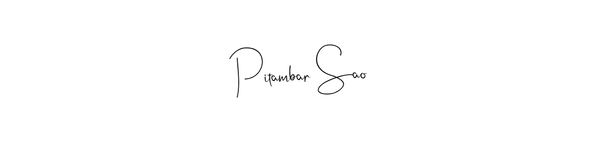 Use a signature maker to create a handwritten signature online. With this signature software, you can design (Andilay-7BmLP) your own signature for name Pitambar Sao. Pitambar Sao signature style 4 images and pictures png