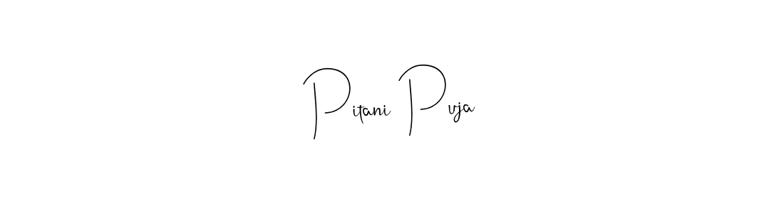 It looks lik you need a new signature style for name Pitani Puja. Design unique handwritten (Andilay-7BmLP) signature with our free signature maker in just a few clicks. Pitani Puja signature style 4 images and pictures png