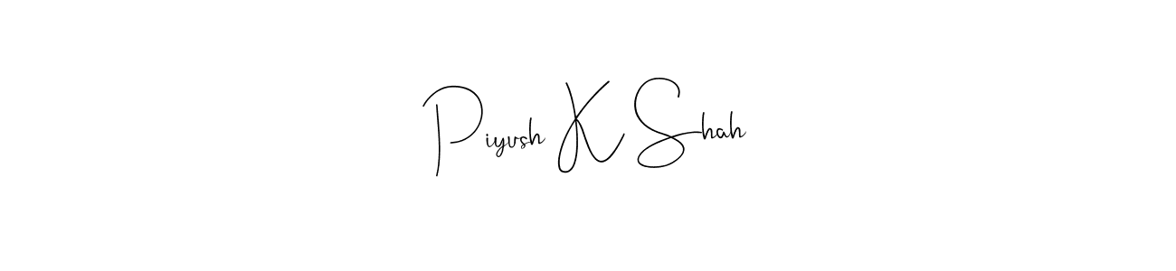 How to Draw Piyush K Shah signature style? Andilay-7BmLP is a latest design signature styles for name Piyush K Shah. Piyush K Shah signature style 4 images and pictures png