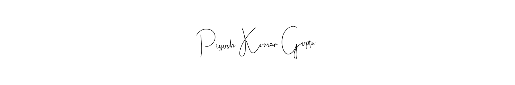 Use a signature maker to create a handwritten signature online. With this signature software, you can design (Andilay-7BmLP) your own signature for name Piyush Kumar Gupta. Piyush Kumar Gupta signature style 4 images and pictures png