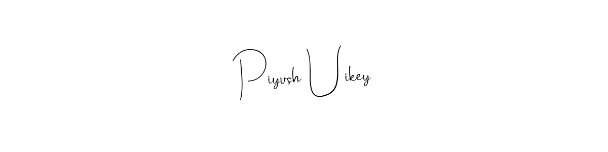 The best way (Andilay-7BmLP) to make a short signature is to pick only two or three words in your name. The name Piyush Uikey include a total of six letters. For converting this name. Piyush Uikey signature style 4 images and pictures png