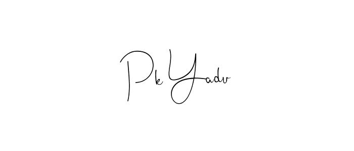 Similarly Andilay-7BmLP is the best handwritten signature design. Signature creator online .You can use it as an online autograph creator for name Pk Yadu. Pk Yadu signature style 4 images and pictures png