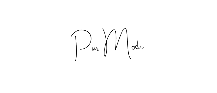 Use a signature maker to create a handwritten signature online. With this signature software, you can design (Andilay-7BmLP) your own signature for name Pm Modi. Pm Modi signature style 4 images and pictures png