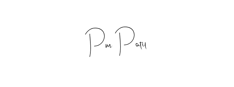 if you are searching for the best signature style for your name Pm Patil. so please give up your signature search. here we have designed multiple signature styles  using Andilay-7BmLP. Pm Patil signature style 4 images and pictures png