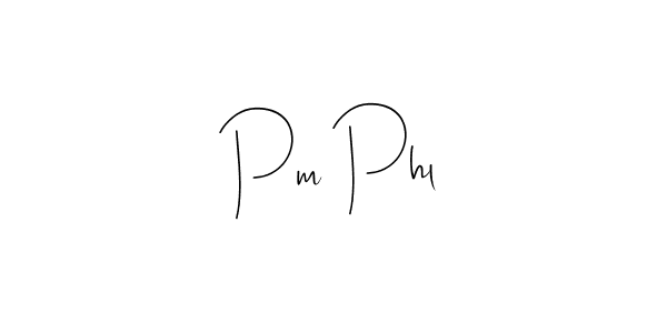Create a beautiful signature design for name Pm Phl. With this signature (Andilay-7BmLP) fonts, you can make a handwritten signature for free. Pm Phl signature style 4 images and pictures png