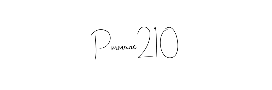 Andilay-7BmLP is a professional signature style that is perfect for those who want to add a touch of class to their signature. It is also a great choice for those who want to make their signature more unique. Get Pmmane210 name to fancy signature for free. Pmmane210 signature style 4 images and pictures png