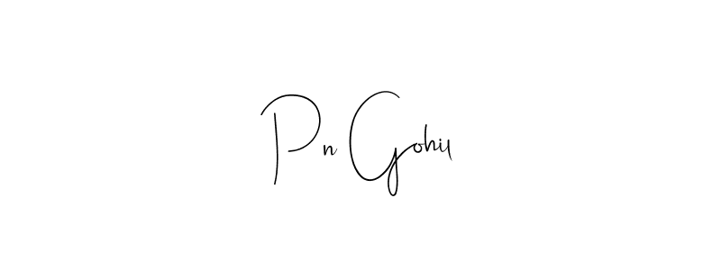 Create a beautiful signature design for name Pn Gohil. With this signature (Andilay-7BmLP) fonts, you can make a handwritten signature for free. Pn Gohil signature style 4 images and pictures png