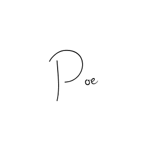 Make a beautiful signature design for name Poe. Use this online signature maker to create a handwritten signature for free. Poe signature style 4 images and pictures png