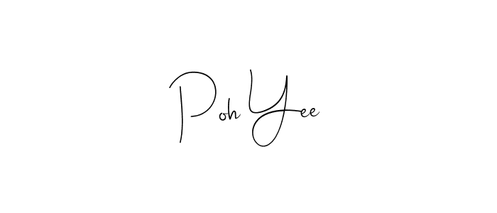 The best way (Andilay-7BmLP) to make a short signature is to pick only two or three words in your name. The name Poh Yee include a total of six letters. For converting this name. Poh Yee signature style 4 images and pictures png