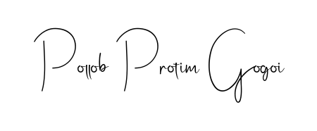 The best way (Andilay-7BmLP) to make a short signature is to pick only two or three words in your name. For converting this name Pollob Protim Gogoi. Pollob Protim Gogoi signature style 4 images and pictures png