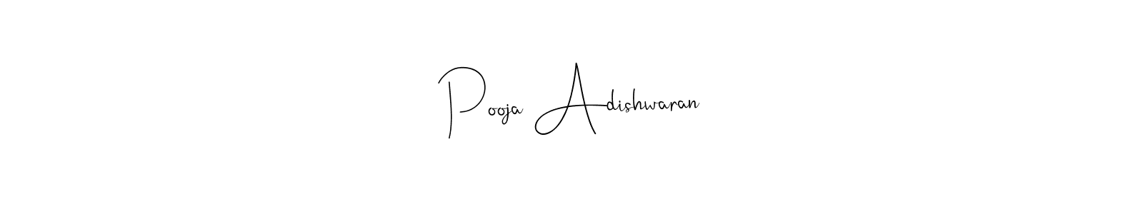 Make a beautiful signature design for name Pooja Adishwaran. Use this online signature maker to create a handwritten signature for free. Pooja Adishwaran signature style 4 images and pictures png