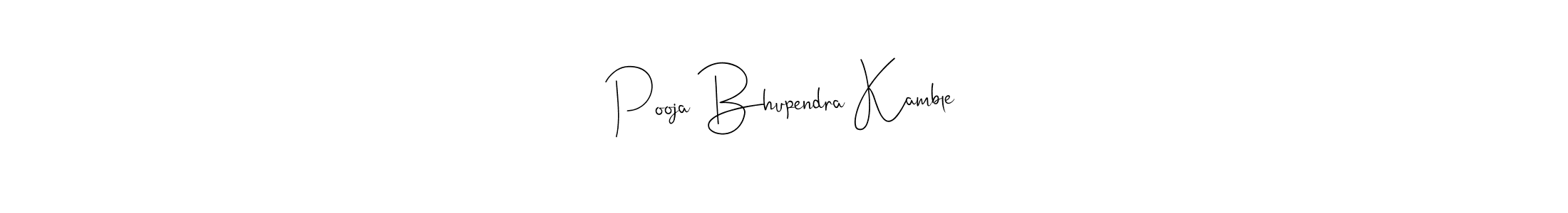if you are searching for the best signature style for your name Pooja Bhupendra Kamble. so please give up your signature search. here we have designed multiple signature styles  using Andilay-7BmLP. Pooja Bhupendra Kamble signature style 4 images and pictures png