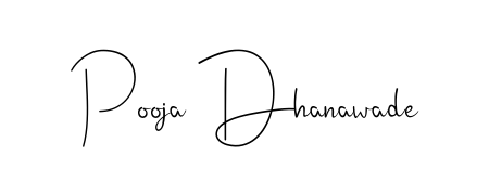 The Andilay-7BmLP lettering style adds unique flourish to name Pooja Dhanawade. Stand out with a custom digital autograph made in seconds. Pooja Dhanawade signature style 4 images and pictures png