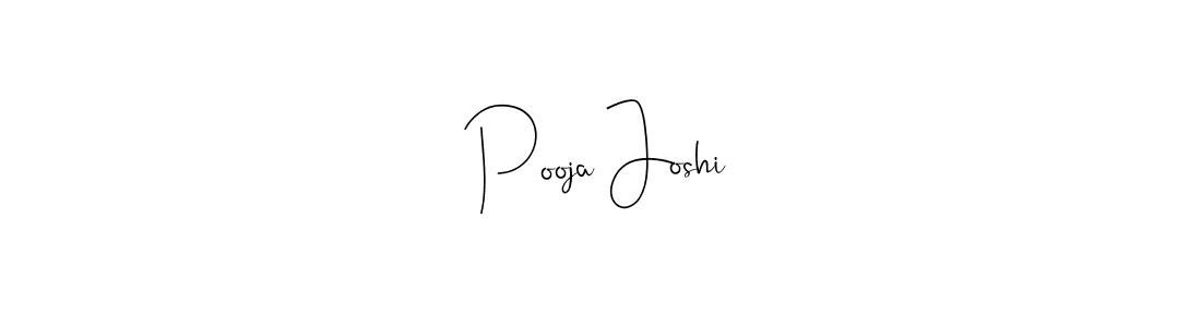 Also we have Pooja Joshi name is the best signature style. Create professional handwritten signature collection using Andilay-7BmLP autograph style. Pooja Joshi signature style 4 images and pictures png
