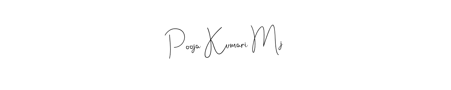 Create a beautiful signature design for name Pooja Kumari Mj. With this signature (Andilay-7BmLP) fonts, you can make a handwritten signature for free. Pooja Kumari Mj signature style 4 images and pictures png