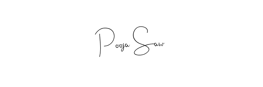 You should practise on your own different ways (Andilay-7BmLP) to write your name (Pooja Saw) in signature. don't let someone else do it for you. Pooja Saw signature style 4 images and pictures png