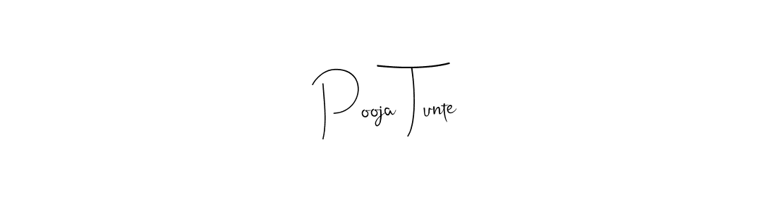 Design your own signature with our free online signature maker. With this signature software, you can create a handwritten (Andilay-7BmLP) signature for name Pooja Tunte. Pooja Tunte signature style 4 images and pictures png