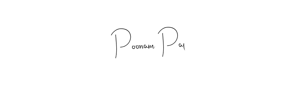 Use a signature maker to create a handwritten signature online. With this signature software, you can design (Andilay-7BmLP) your own signature for name Poonam Pal. Poonam Pal signature style 4 images and pictures png