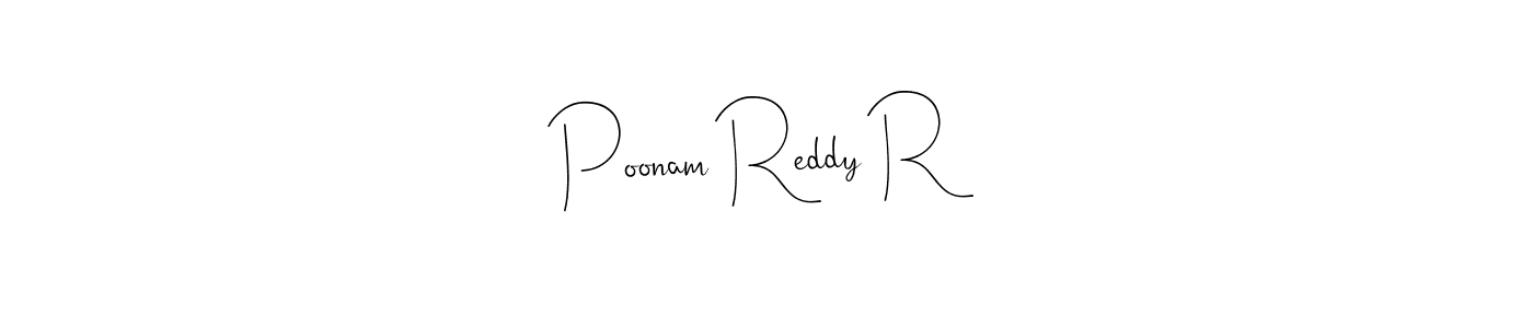 Once you've used our free online signature maker to create your best signature Andilay-7BmLP style, it's time to enjoy all of the benefits that Poonam Reddy R name signing documents. Poonam Reddy R signature style 4 images and pictures png