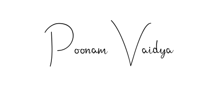 Also we have Poonam Vaidya name is the best signature style. Create professional handwritten signature collection using Andilay-7BmLP autograph style. Poonam Vaidya signature style 4 images and pictures png