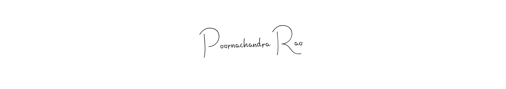 You should practise on your own different ways (Andilay-7BmLP) to write your name (Poornachandra Rao) in signature. don't let someone else do it for you. Poornachandra Rao signature style 4 images and pictures png