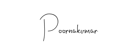 Achieve flawless digital penmanship with Poornakumar name in Andilay-7BmLP font. The perfect tool for creating online signatures. Poornakumar signature style 4 images and pictures png