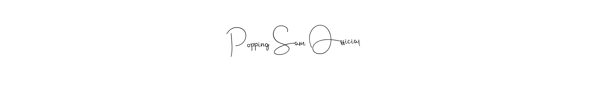 You can use this online signature creator to create a handwritten signature for the name Popping Sam Official. This is the best online autograph maker. Popping Sam Official signature style 4 images and pictures png