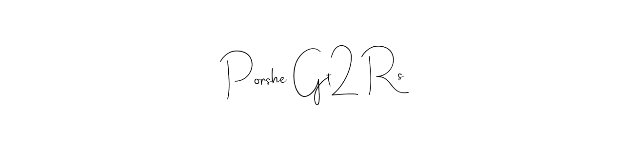 How to make Porshe Gt2 Rs name signature. Use Andilay-7BmLP style for creating short signs online. This is the latest handwritten sign. Porshe Gt2 Rs signature style 4 images and pictures png
