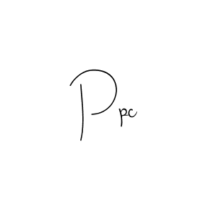 Make a beautiful signature design for name Ppc. Use this online signature maker to create a handwritten signature for free. Ppc signature style 4 images and pictures png