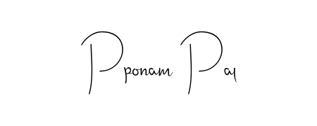 Discover how Pponam Pal looks in an executive cursive font (Andilay-7BmLP). Perfect for legal documents, invoices, and certificates. Pponam Pal signature style 4 images and pictures png