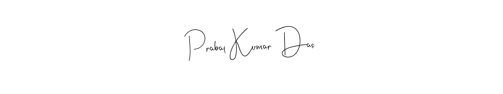 if you are searching for the best signature style for your name Prabal Kumar Das. so please give up your signature search. here we have designed multiple signature styles  using Andilay-7BmLP. Prabal Kumar Das signature style 4 images and pictures png