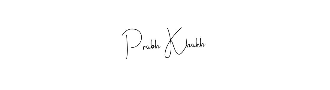 You should practise on your own different ways (Andilay-7BmLP) to write your name (Prabh Khakh) in signature. don't let someone else do it for you. Prabh Khakh signature style 4 images and pictures png