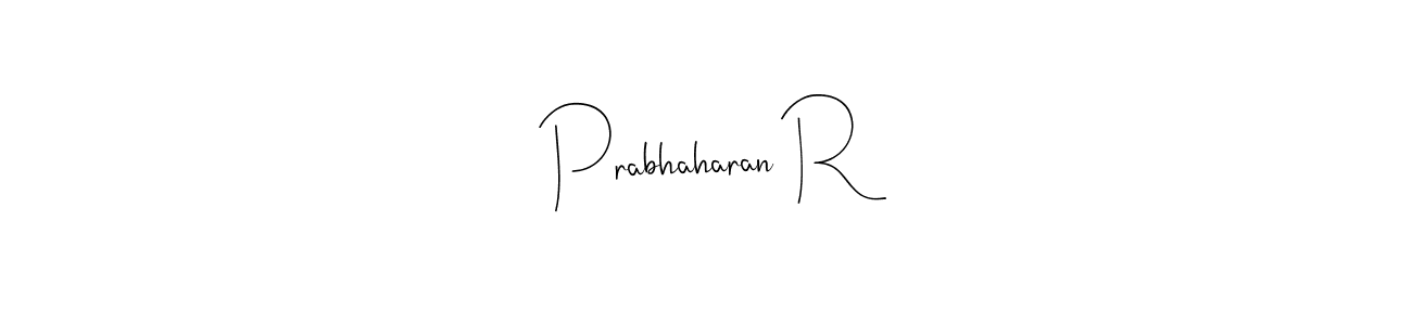 Prabhaharan R stylish signature style. Best Handwritten Sign (Andilay-7BmLP) for my name. Handwritten Signature Collection Ideas for my name Prabhaharan R. Prabhaharan R signature style 4 images and pictures png