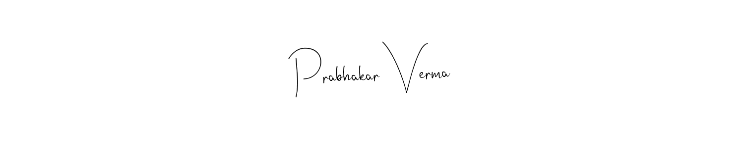 It looks lik you need a new signature style for name Prabhakar Verma. Design unique handwritten (Andilay-7BmLP) signature with our free signature maker in just a few clicks. Prabhakar Verma signature style 4 images and pictures png