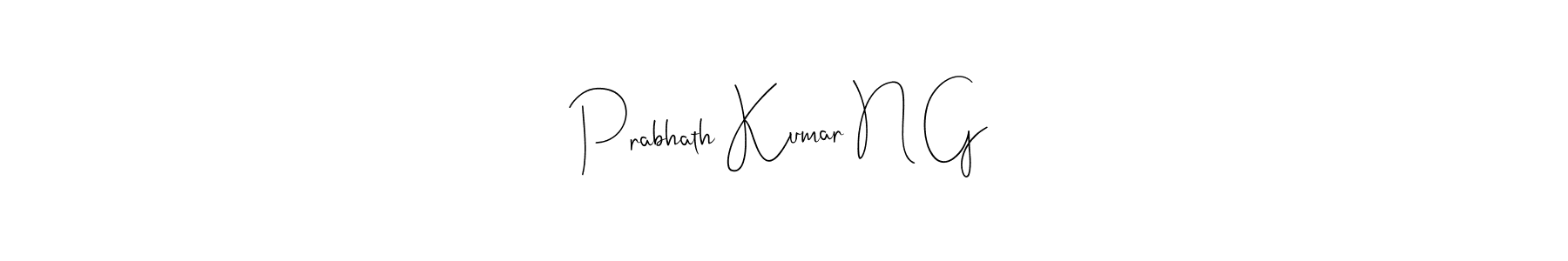 How to Draw Prabhath Kumar N G signature style? Andilay-7BmLP is a latest design signature styles for name Prabhath Kumar N G. Prabhath Kumar N G signature style 4 images and pictures png