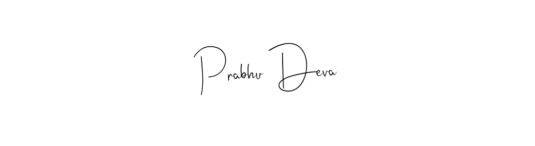 Create a beautiful signature design for name Prabhu Deva. With this signature (Andilay-7BmLP) fonts, you can make a handwritten signature for free. Prabhu Deva signature style 4 images and pictures png