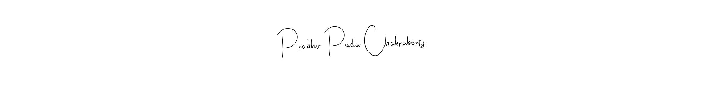 Use a signature maker to create a handwritten signature online. With this signature software, you can design (Andilay-7BmLP) your own signature for name Prabhu Pada Chakraborty. Prabhu Pada Chakraborty signature style 4 images and pictures png