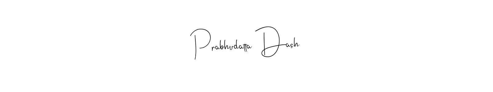 Use a signature maker to create a handwritten signature online. With this signature software, you can design (Andilay-7BmLP) your own signature for name Prabhudatta Dash. Prabhudatta Dash signature style 4 images and pictures png