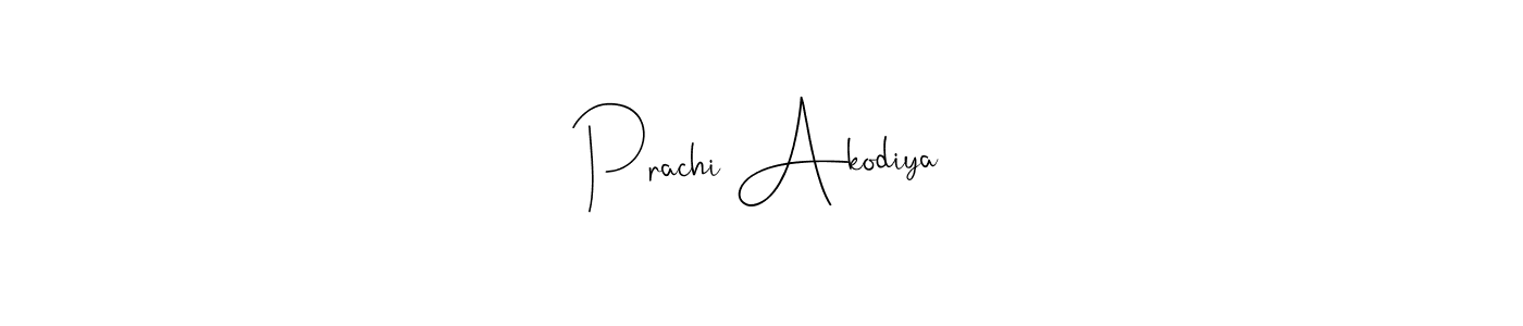 Also You can easily find your signature by using the search form. We will create Prachi Akodiya name handwritten signature images for you free of cost using Andilay-7BmLP sign style. Prachi Akodiya signature style 4 images and pictures png