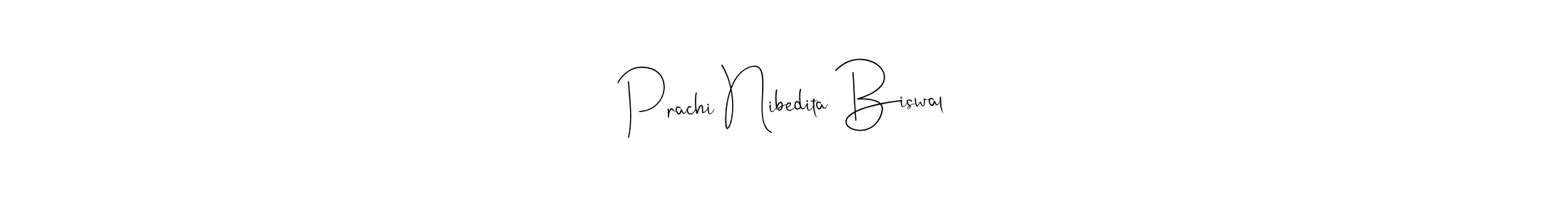 This is the best signature style for the Prachi Nibedita Biswal name. Also you like these signature font (Andilay-7BmLP). Mix name signature. Prachi Nibedita Biswal signature style 4 images and pictures png