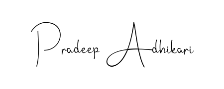 Stand out with a creative autograph for Pradeep Adhikari. The Andilay-7BmLP styling blends modern aesthetics with classic signature flourishes. Pradeep Adhikari signature style 4 images and pictures png